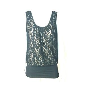 Black lace top size medium